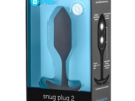 B-vibe Snug Anal Plug 2 - # Black  1pc Sale