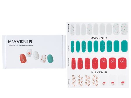 Mavenir Nail Sticker (Assorted Colour) - # Lovely Deer Santa Nail  32pcs Hot on Sale