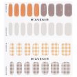 Mavenir Nail Sticker (Patterned) - # Autumn Picnic Check Nail  32pcs For Sale