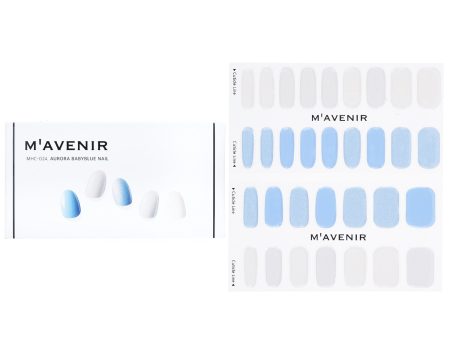 Mavenir Nail Sticker (Blue) - # Aurora Babyblue Nail  32pcs Hot on Sale