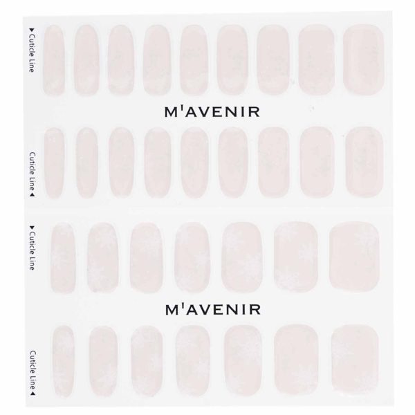 Mavenir Nail Sticker (White) - # Snow Blooming Nail  32pcs Online Sale