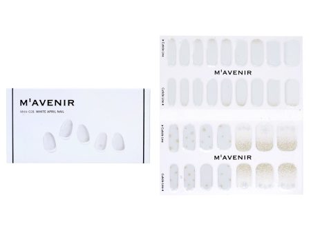 Mavenir Nail Sticker (White) - # White April Nail  32pcs Online now