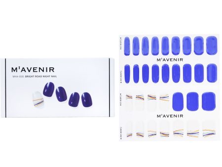 Mavenir Nail Sticker (Blue) - # Bright Road Night Nail  32pcs For Cheap