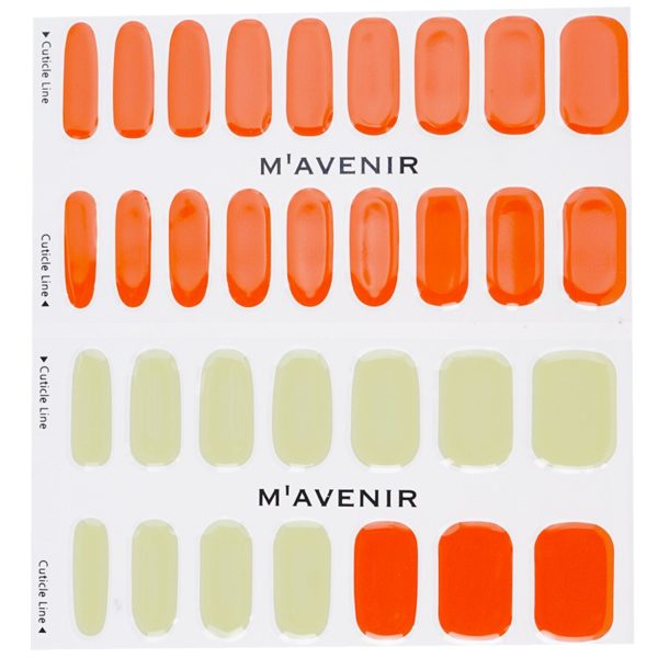 Mavenir Nail Sticker (Orange) - # Marmalade Marble Nail  32pcs Hot on Sale