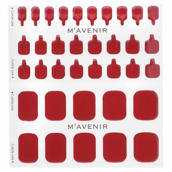 Mavenir Nail Sticker (Red) - # Glass Of Wine Pedi  36pcs Online Sale