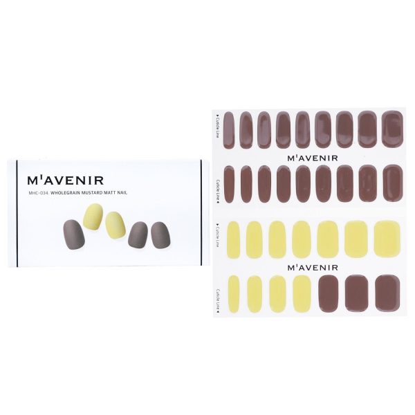 Mavenir Nail Sticker (Assorted Colour) - # Wholegrain Mustard Matt Nail  32pcs on Sale