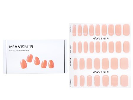 Mavenir Nail Sticker (Orange) - # Spring Coral Nail  32pcs Fashion