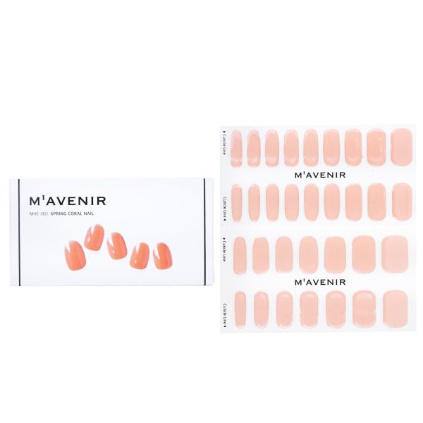 Mavenir Nail Sticker (Orange) - # Spring Coral Nail  32pcs Fashion