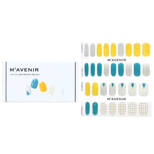 Mavenir Nail Sticker - # Grid And Dot Tree Nail  32pcs For Discount