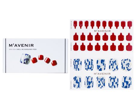 Mavenir Nail Sticker (Patterned) - # Shell We Burgundy Pedi  36pcs on Sale