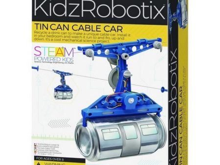 4M KidzRobotix Tin Can Cable Car  39x17x25mm For Discount