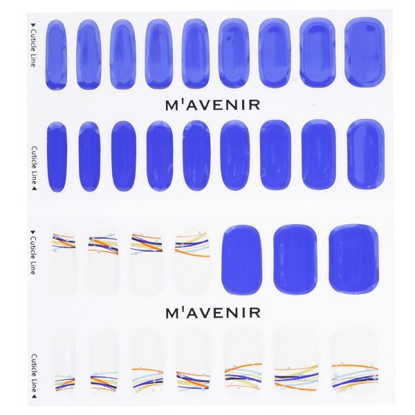 Mavenir Nail Sticker (Blue) - # Bright Road Night Nail  32pcs For Cheap