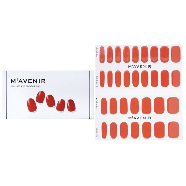 Mavenir Nail Sticker (Red) - # Brillante Burgundy Nail  32pcs Online now