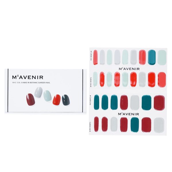 Mavenir Nail Sticker (Assorted Colour) - # X-Mas In Botanic Garden Nail  32pcs For Discount