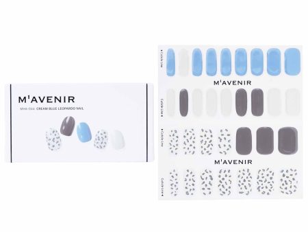 Mavenir Nail Sticker (Patterned) - # Cream Blue Leopardo Nail  32pcs Online