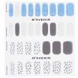 Mavenir Nail Sticker (Patterned) - # Cream Blue Leopardo Nail  32pcs Online