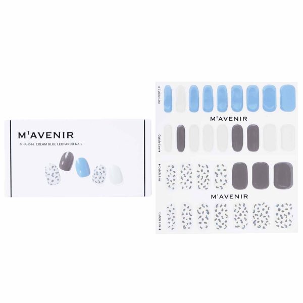 Mavenir Nail Sticker - # Cream Blue Leopardo Nail  32pcs Online Hot Sale