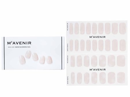 Mavenir Nail Sticker (White) - # Snow Blooming Nail  32pcs Online Sale