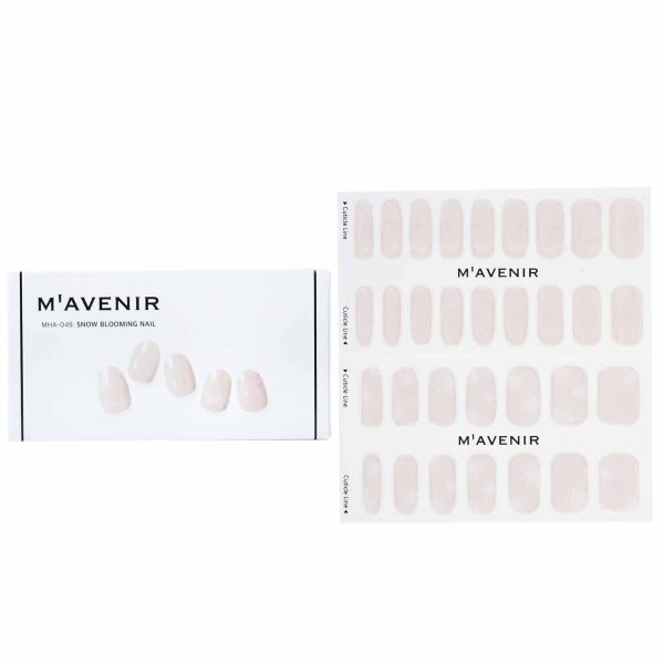 Mavenir Nail Sticker (White) - # Snow Blooming Nail  32pcs Online Sale