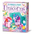 4M 3D Mould & Paint Glitter Unicorns  32x19x22mm Discount