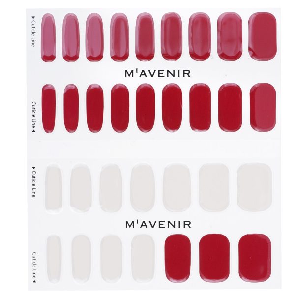 Mavenir Nail Sticker (Red) - # Burgundy Day Nail  32pcs Cheap