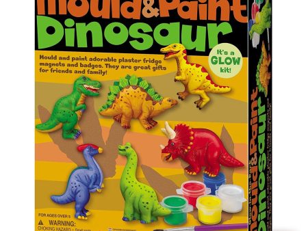 4M Mould & Paint Glow-In-The-Dark Dinosaur  32x19x22mm For Discount