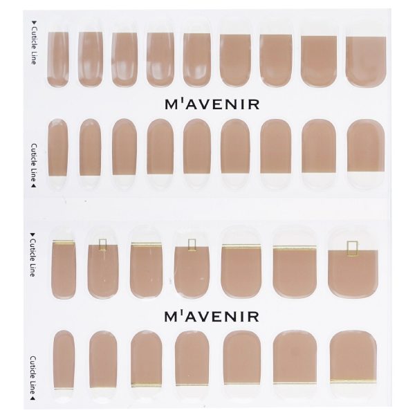 Mavenir Nail Sticker (Brown) - # Gold Cafe Latte Nail  32pcs Hot on Sale