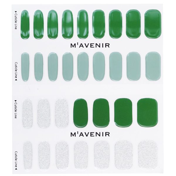 Mavenir Nail Sticker (Green) - # Brillante Deep Green Nail  32pcs For Sale