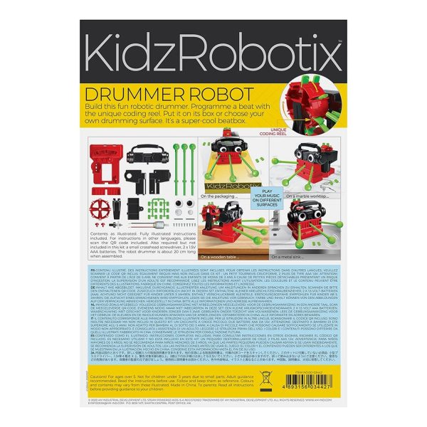 4M KidzRobotix Drummer Robot  39x17x25mm Online now