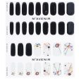 Mavenir Nail Sticker (Black) - # Kandinsky Segment Nail  32pcs Online now