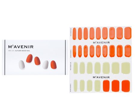 Mavenir Nail Sticker (Orange) - # Autumn Mood Nail  32pcs on Sale