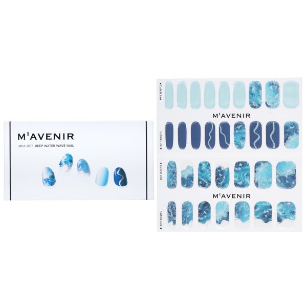 Mavenir Nail Sticker (Blue) - # Deep Water Wave Nail  32pcs Online