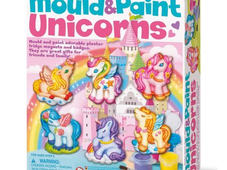 4M Mould & Paint Glitter Unicorns  32x19x22mm Online now