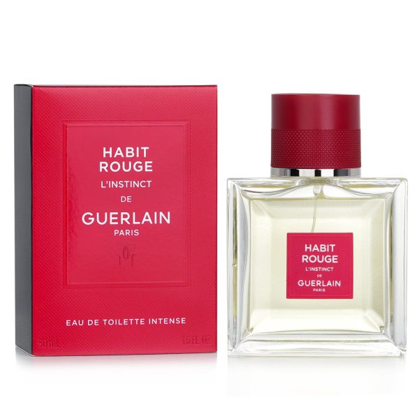 Guerlain Habit Rouge L Instinct Eau De Toilette Intense Spray  100ml 3.3oz For Cheap