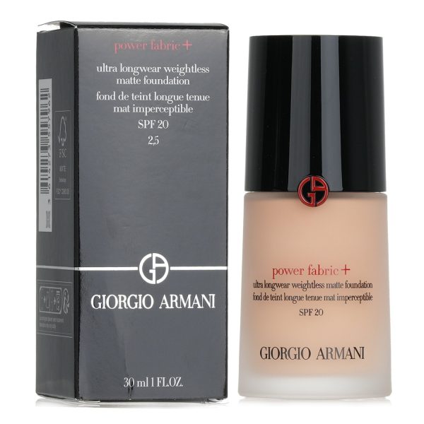 Giorgio Armani Power Fabric+ Ultra Longwear Weightless Matte Foundation SPF 20 - # 4  30ml 1oz For Discount