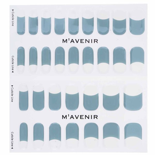 Mavenir Nail Sticker (Blue) - # Gray Deep French Nail  32pcs Online Sale