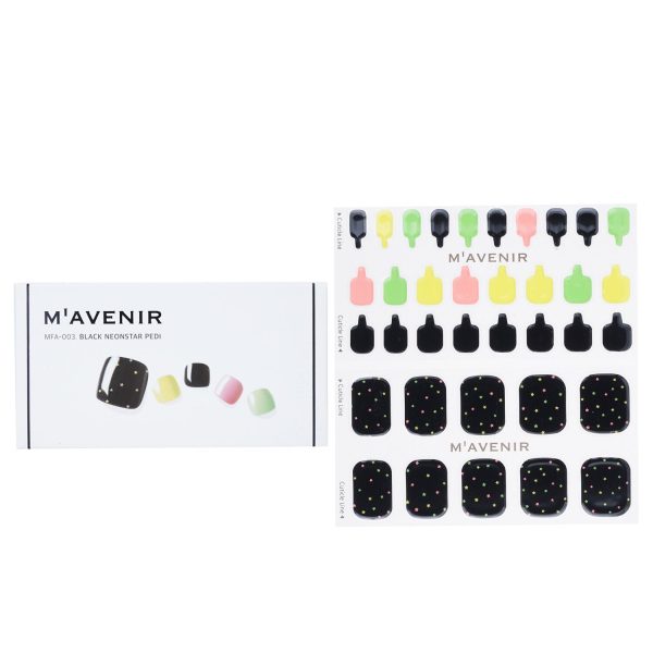 Mavenir Nail Sticker (Black) - # Classic Black Pedi  36pcs For Discount