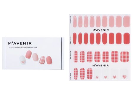 Mavenir Nail Sticker - # Glen Check Antique Pink Nail  32pcs Cheap