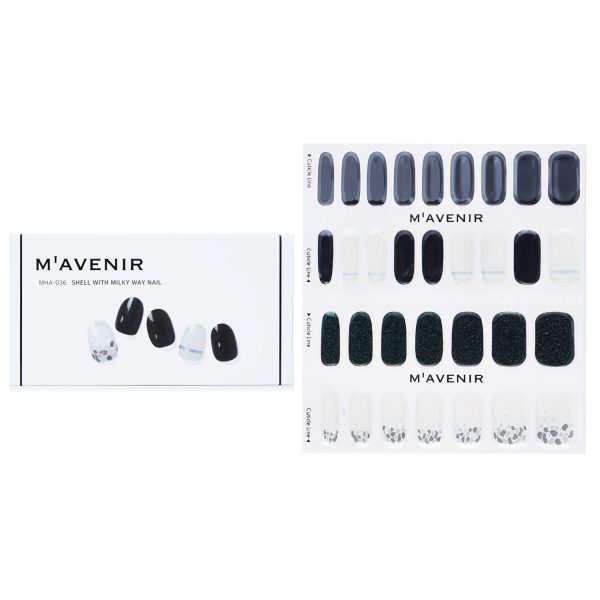 Mavenir Nail Sticker (Black) - # Shell With Milky Way Nail  32pcs Sale