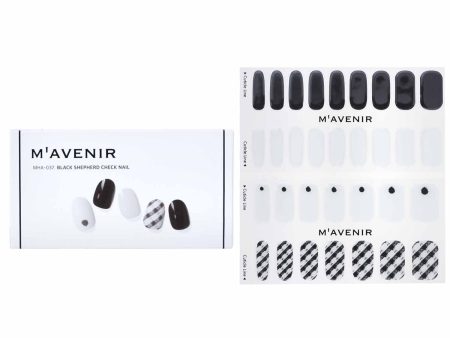 Mavenir Nail Sticker (White) - # Black Shepherd Check Nail  32pcs Online