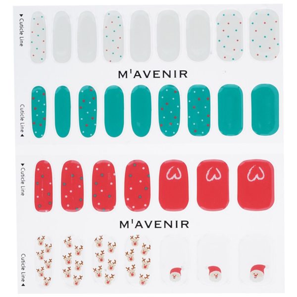 Mavenir Nail Sticker (Assorted Colour) - # Lovely Deer Santa Nail  32pcs Hot on Sale