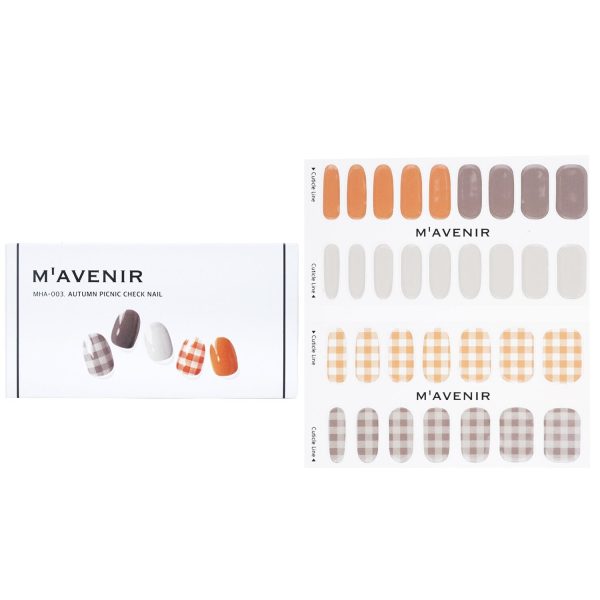 Mavenir Nail Sticker (Patterned) - # Autumn Picnic Check Nail  32pcs For Sale