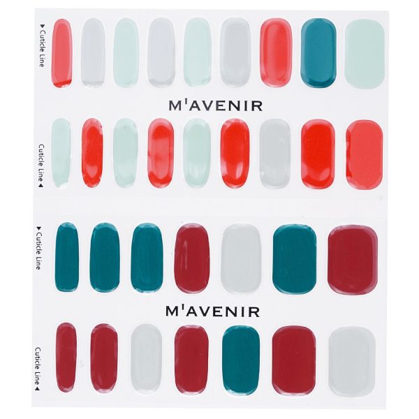 Mavenir Nail Sticker (Assorted Colour) - # X-Mas In Botanic Garden Nail  32pcs For Discount