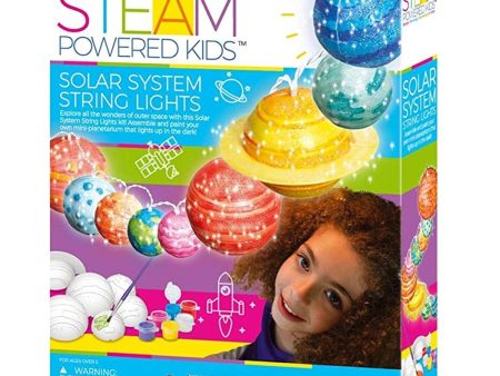 4M STEAM Powered Kids Solar System String Lights  35x28x25mm Fashion