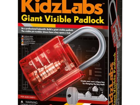 4M KidzLabs Giant Visible Padlock  37x18x22.5mm Online now