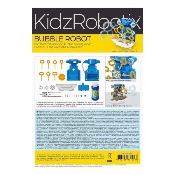 4M KidzRobotix Bubble Robot  39x17x25mm For Sale