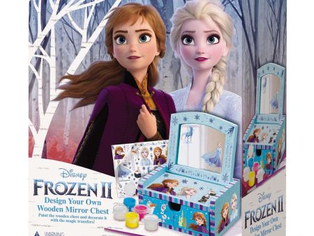 4M Disney Frozen II Design Your Own Wooden Mirror Chest  50x19x23mm Sale