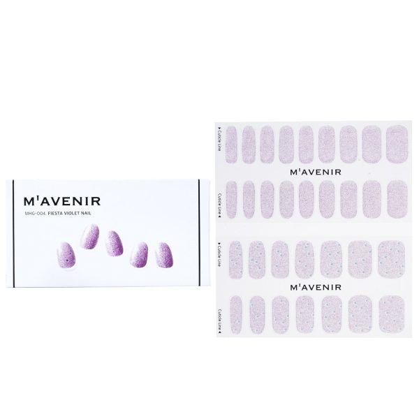 Mavenir Nail Sticker (Purple) - # Redbean Matt Nail  32pcs For Discount