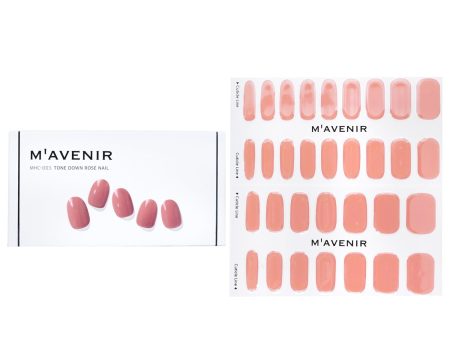 Mavenir Nail Sticker (Pink) - # Tone Down Rose Nail  32pcs Supply