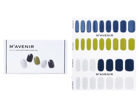 Mavenir Nail Sticker (Blue) - # Brillante Forest Nignt Nail  32pcs Supply